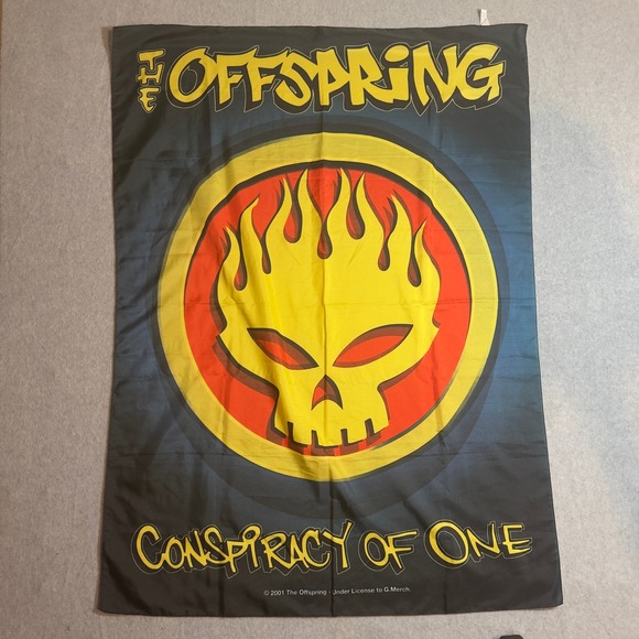 Other - Vintage The Offspring Conspiracy Of One Wall Flag Tapestry 2001 Y2K Merch 30x40